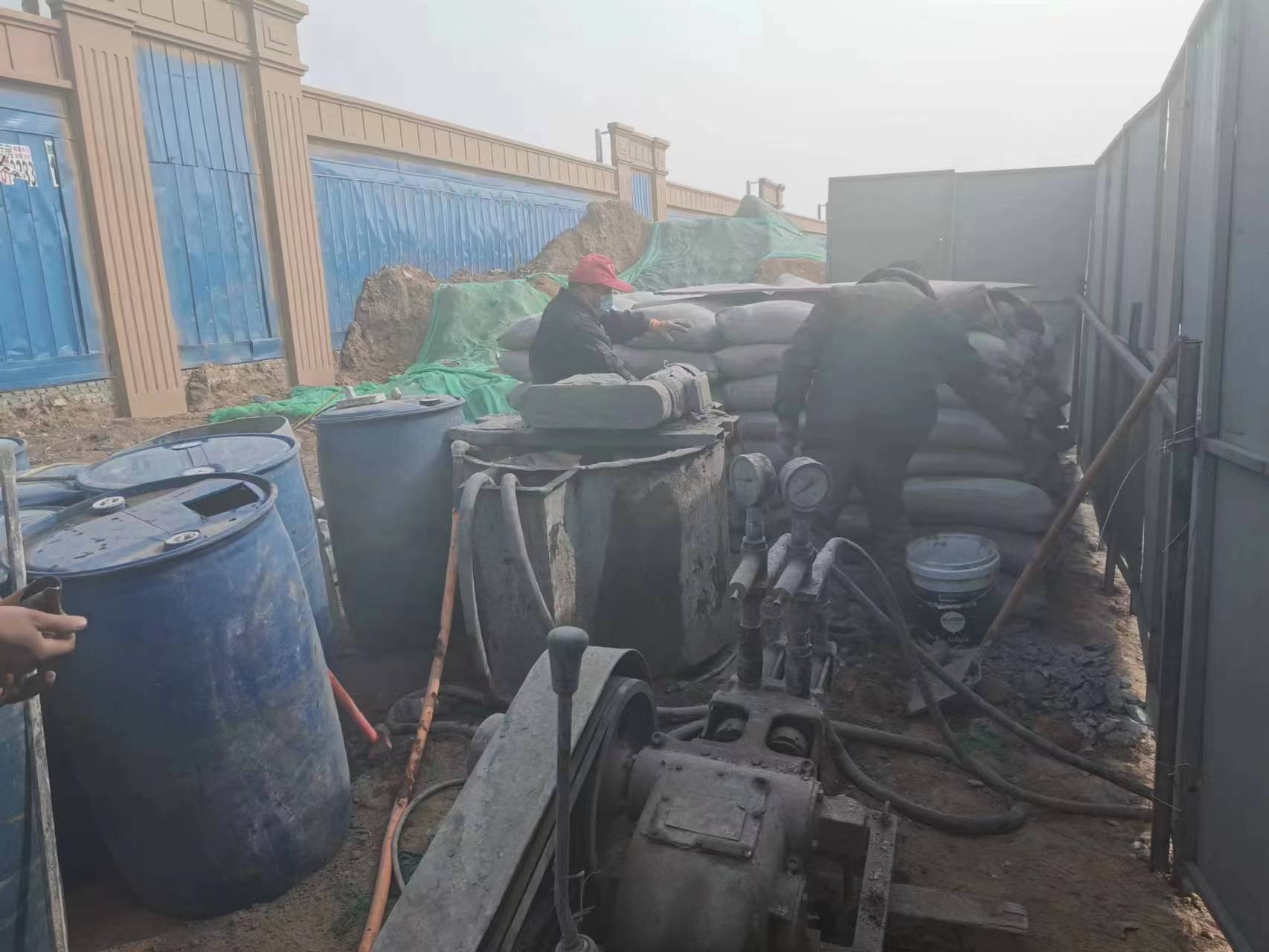 王屋镇房屋下沉注浆